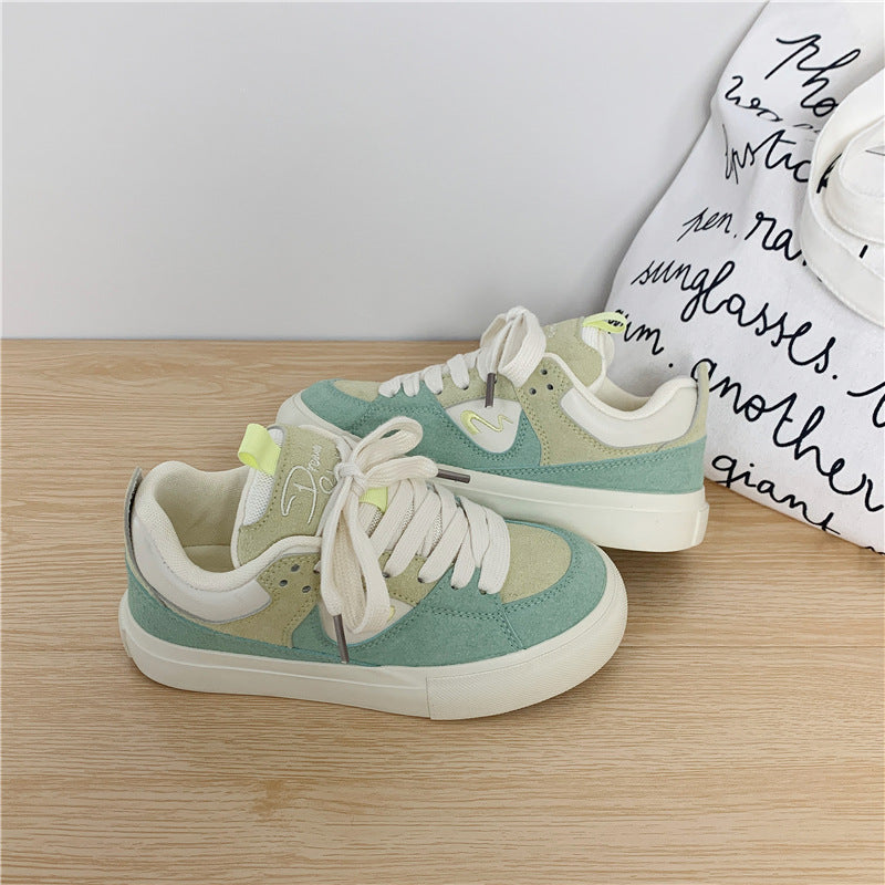 Versatile Thick Shoes Tongue Canvas Shoes For Women