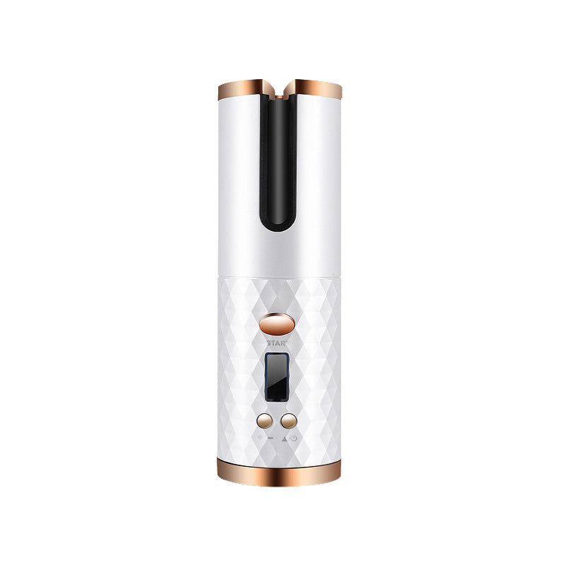 Wiederaufladbarer automatischer Lockenwickler, tragbarer Lockenstab für Damen, LCD-Display, Keramik, Locken, rotierend, Wellen-Styler