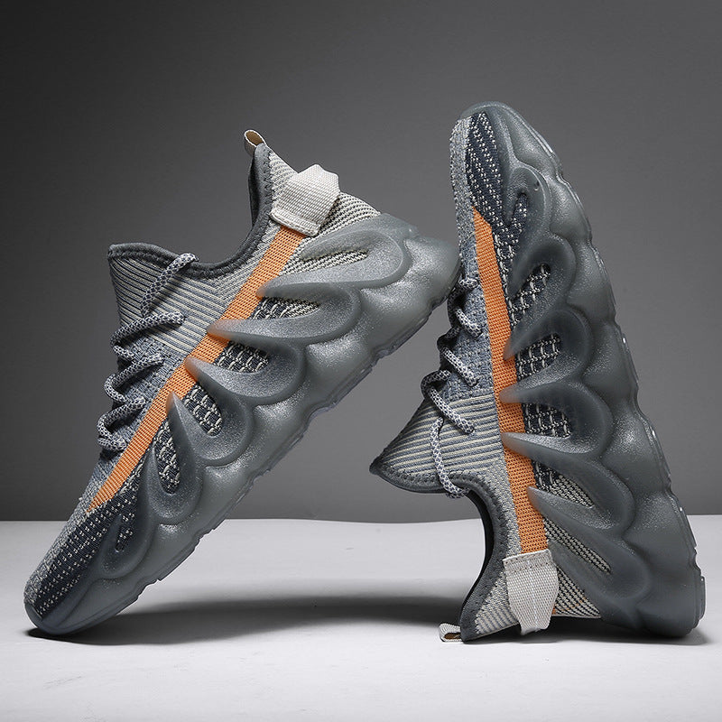 Baskets tendance à semelle ondulée pour hommes