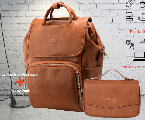 Large Capacity Multifunctional Shoulder PU Backpack