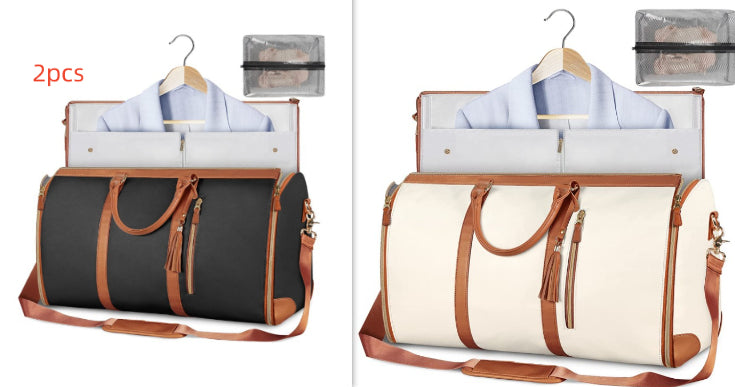 Sac de voyage grande capacité pour femme Sac à main Sac de costume pliant Sacs fourre-tout étanches pour vêtements
