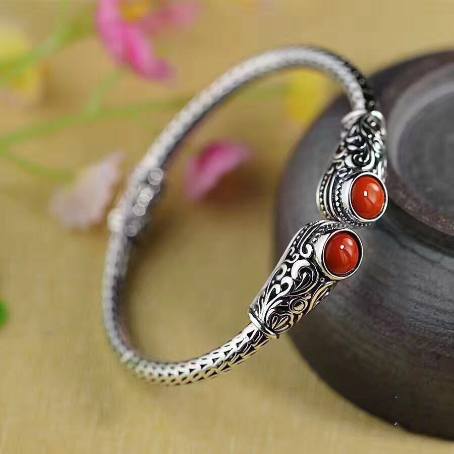 Bracelet pour femme en topaze, fait main, style indonésien
