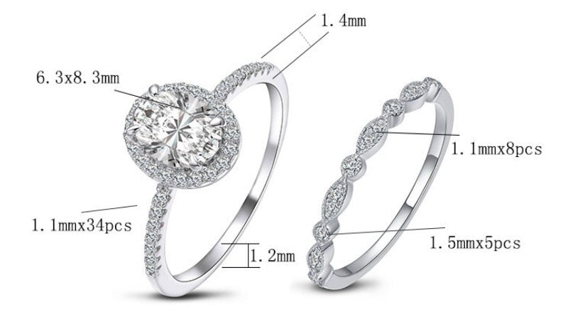 925 Sterling Silver Oval Ring