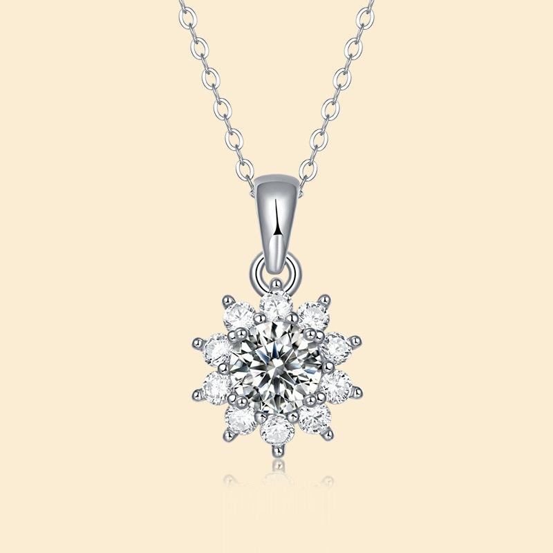 Temperament 925 Silver Moissanite Necklace