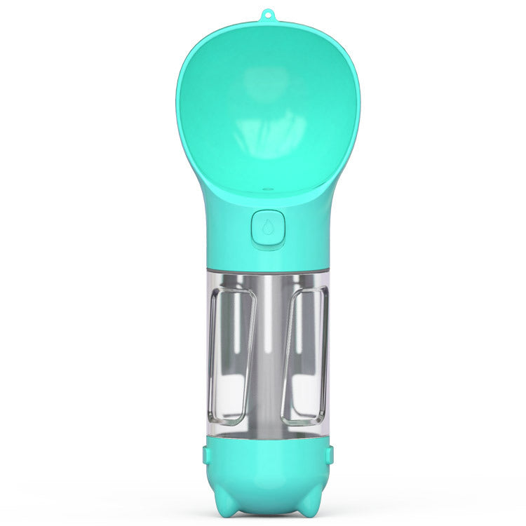 Bouteille d'eau pour animaux de compagnie, gamelle, rangement de sacs poubelles, portable pour voyage en extérieur, bouteille d'eau 3-en-1 pour chien