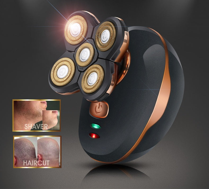 Trendy Multifunction 4D Electric Shaver 5 In 1 Men'S Razor Beard Shav