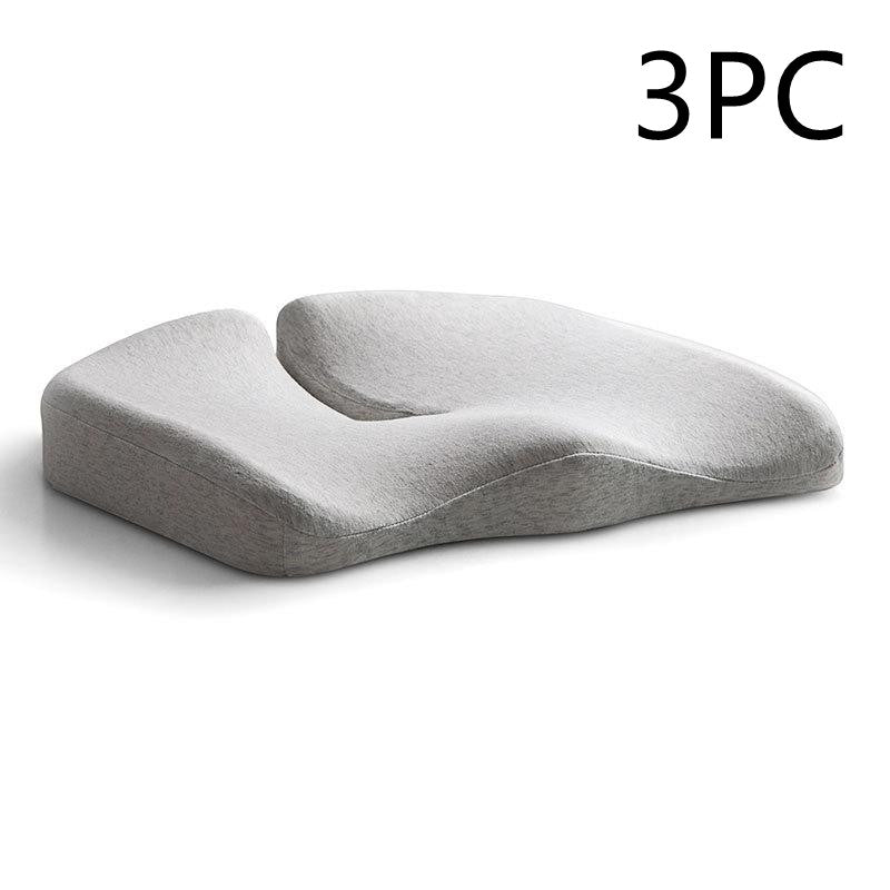 Coussin de siège de décompression et oreiller lombaire de soutien dorsal en tissu respirant antidérapant et résistant à l'usure pour chaise de bureau