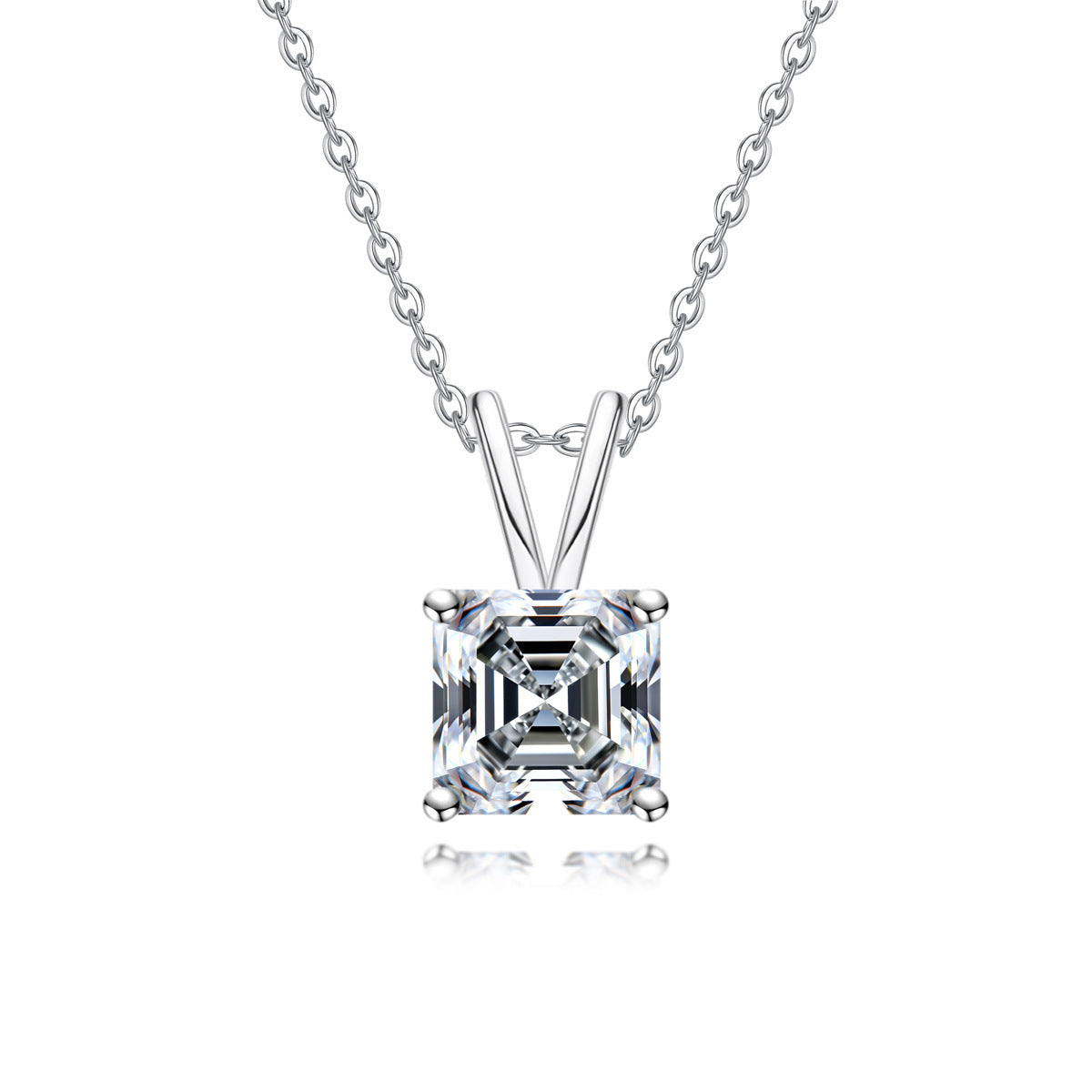 Moissanite 925 Sterling Silver Pendantlight Luxury Fashion-forward Necklace Accessory