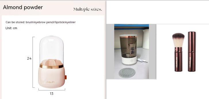 Women Lidschatten Pinsel Reinigungsgerät Tragbarer Elektrischer Make-up Pinsel Reiniger Mit USB-Aufladung Automatischer Kosmetikpinsel
