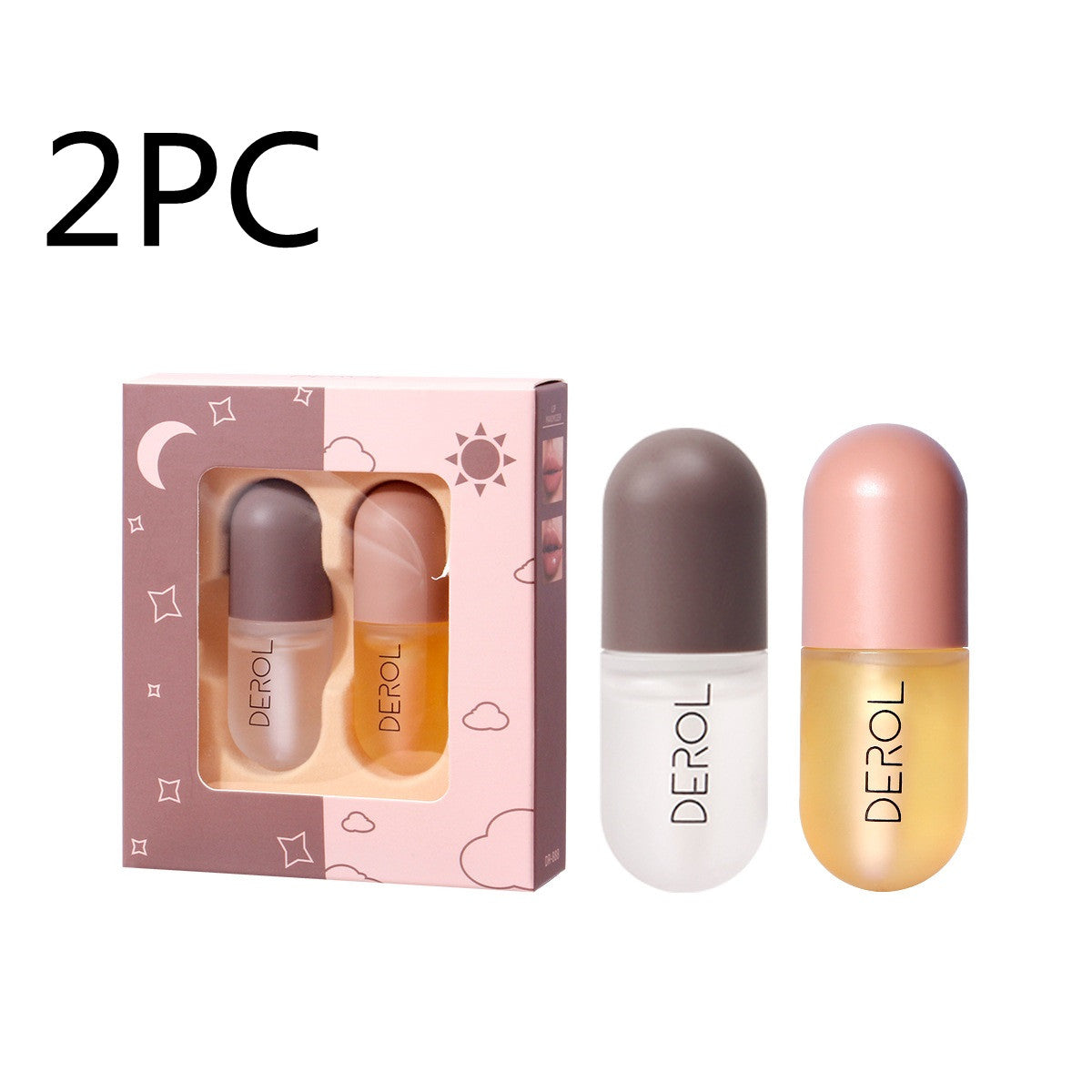 Tag Nacht Sofort Volumen Lippenfüller Öl Klar Lang Anhaltend Pflegend Reparierend Reduziert Lippenfältchen Pflege Lippen Schönheit Kosmetik