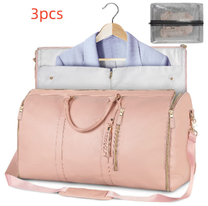 Sac de voyage grande capacité pour femme Sac à main Sac de costume pliant Sacs fourre-tout étanches pour vêtements