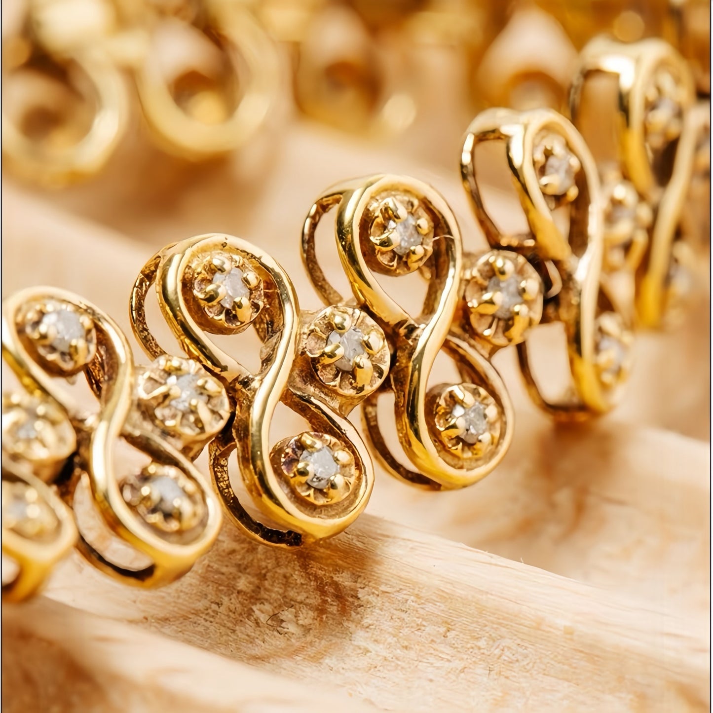 Bijoux Montre Ancienne de Luxe à Quartz Diamants pour Femme