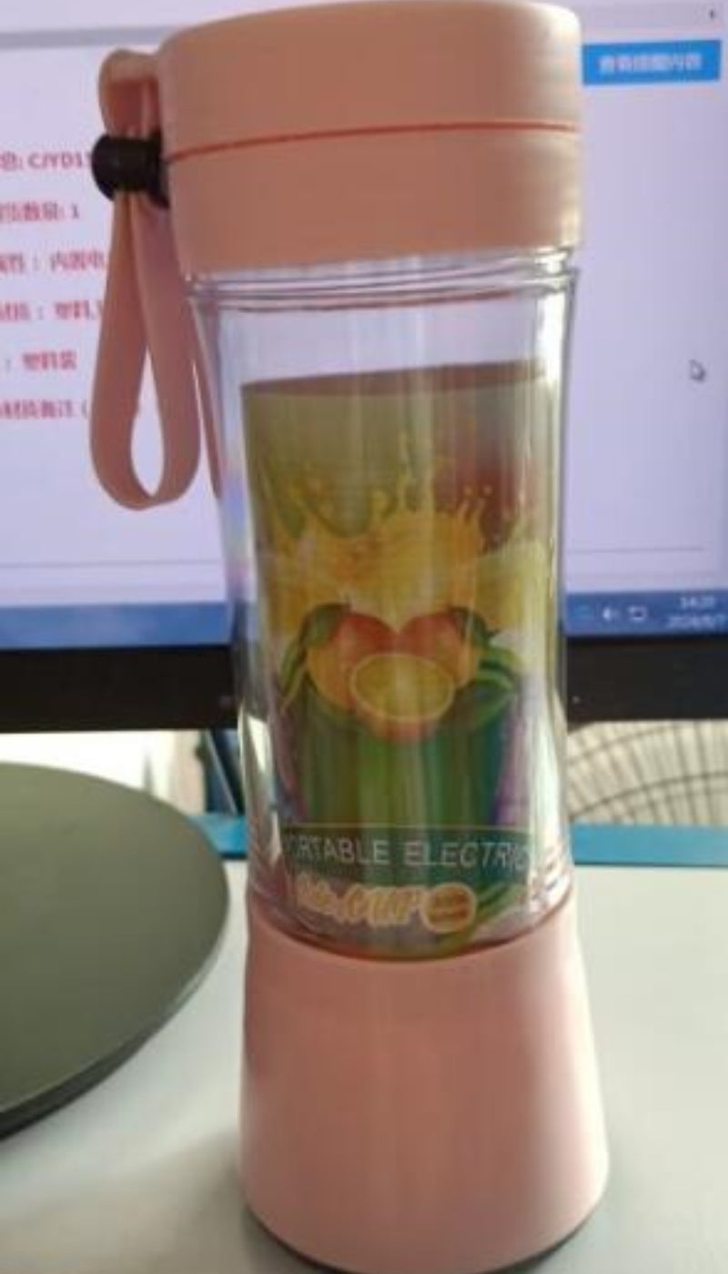Mixeur portable avec mini-mélangeur de jus de fruits rechargeable par USB, mini-presse-agrumes électrique portable simple pour la maison