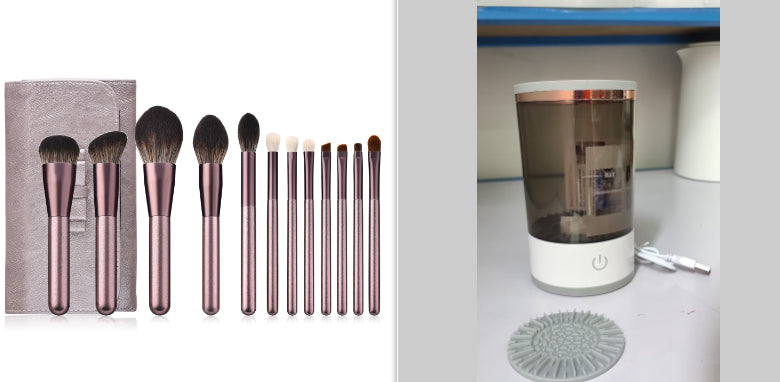 Women Lidschatten Pinsel Reinigungsgerät Tragbarer Elektrischer Make-up Pinsel Reiniger Mit USB-Aufladung Automatischer Kosmetikpinsel