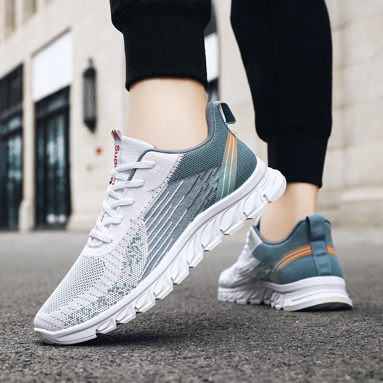 Herren Sneakers Mode Wellenförmige Sohle Schuhe Sport Laufschuhe