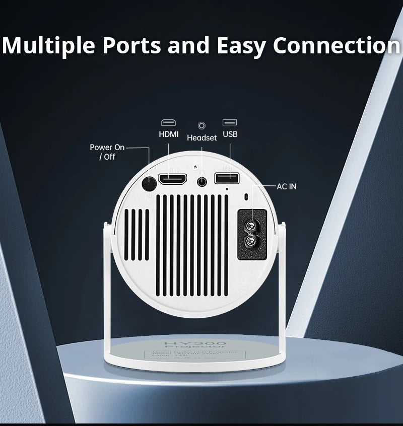 Barrel Machine Hy300 Écran de projection AnzhuoHD intelligent Recommander projecteur pour la maison