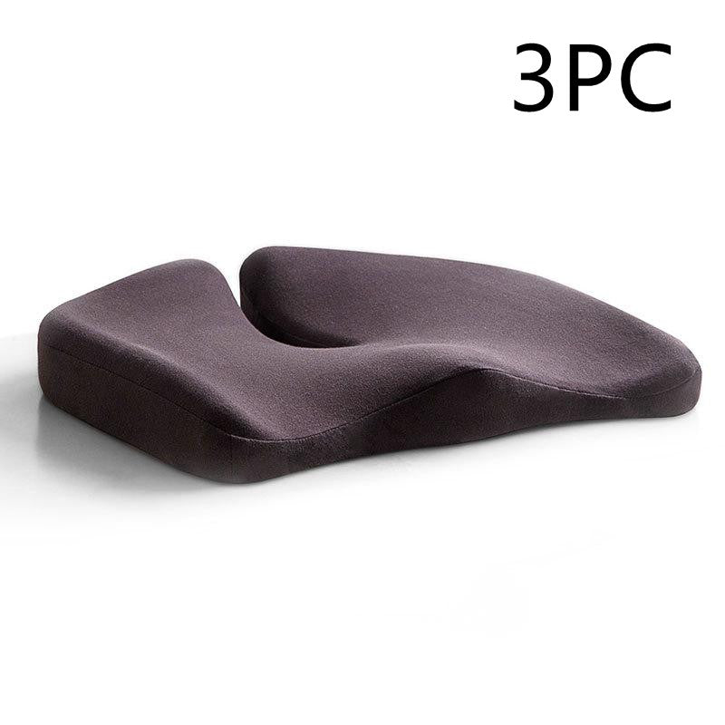 Coussin de siège de décompression et oreiller lombaire de soutien dorsal en tissu respirant antidérapant et résistant à l'usure pour chaise de bureau