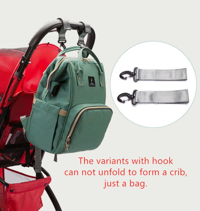 Tragbares faltbares Babybett, Multifunktionale Wickeltasche