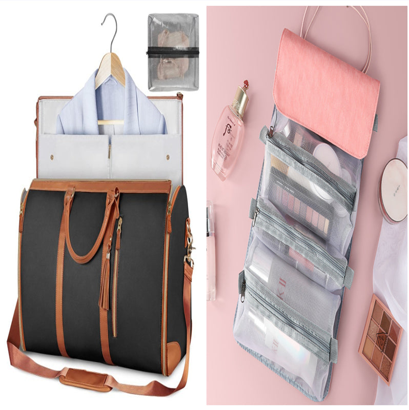 Sac de voyage grande capacité pour femme Sac à main Sac de costume pliant Sacs fourre-tout étanches pour vêtements