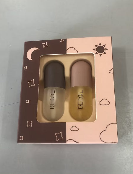 Tag Nacht Sofort Volumen Lippenfüller Öl Klar Lang Anhaltend Pflegend Reparierend Reduziert Lippenfältchen Pflege Lippen Schönheit Kosmetik