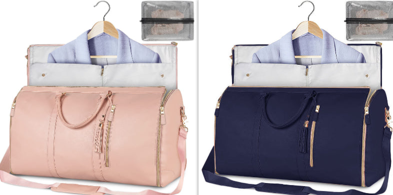 Sac de voyage grande capacité pour femme Sac à main Sac de costume pliant Sacs fourre-tout étanches pour vêtements