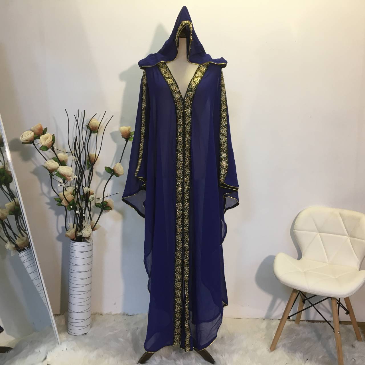 Stylish New Fashion Elegant Loose Muslim Robe Dress for Everyday Wear