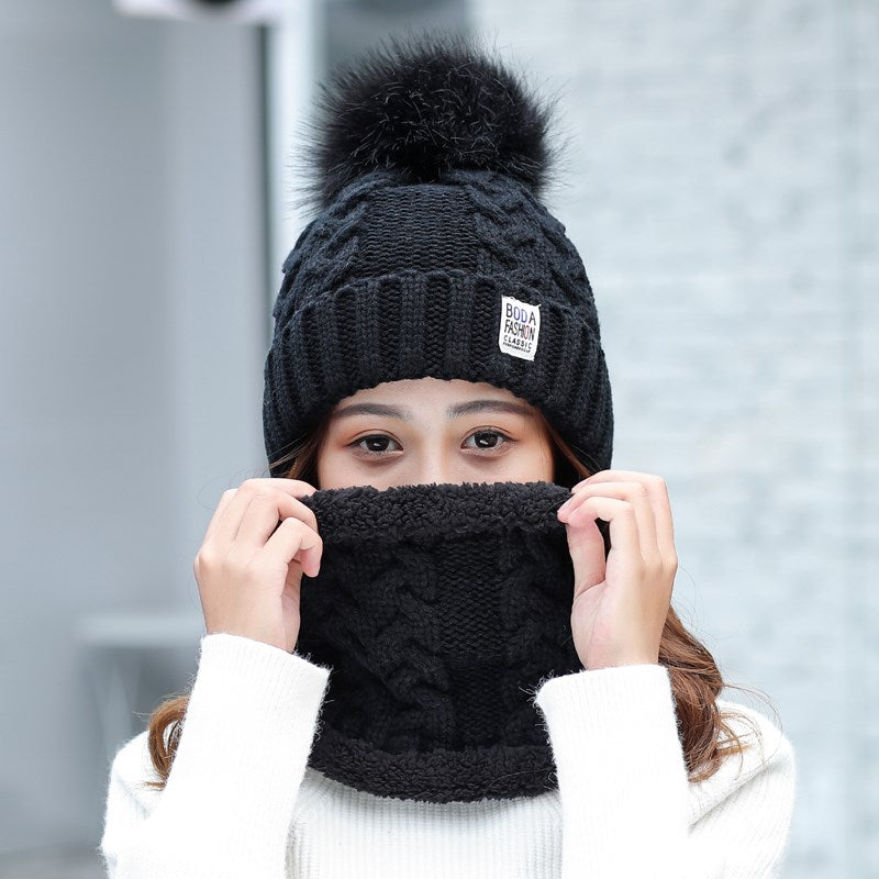 Women's Winter Cold And Warm Knit And Woolen Hat