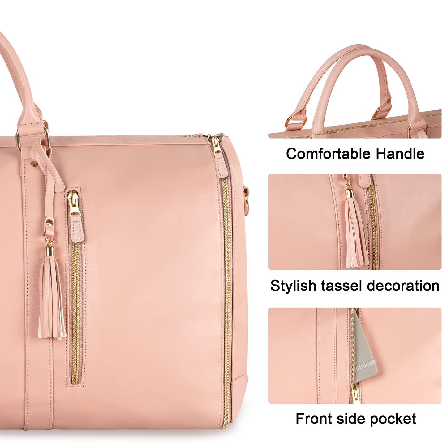 Sac de voyage grande capacité pour femme Sac à main Sac de costume pliant Sacs fourre-tout étanches pour vêtements