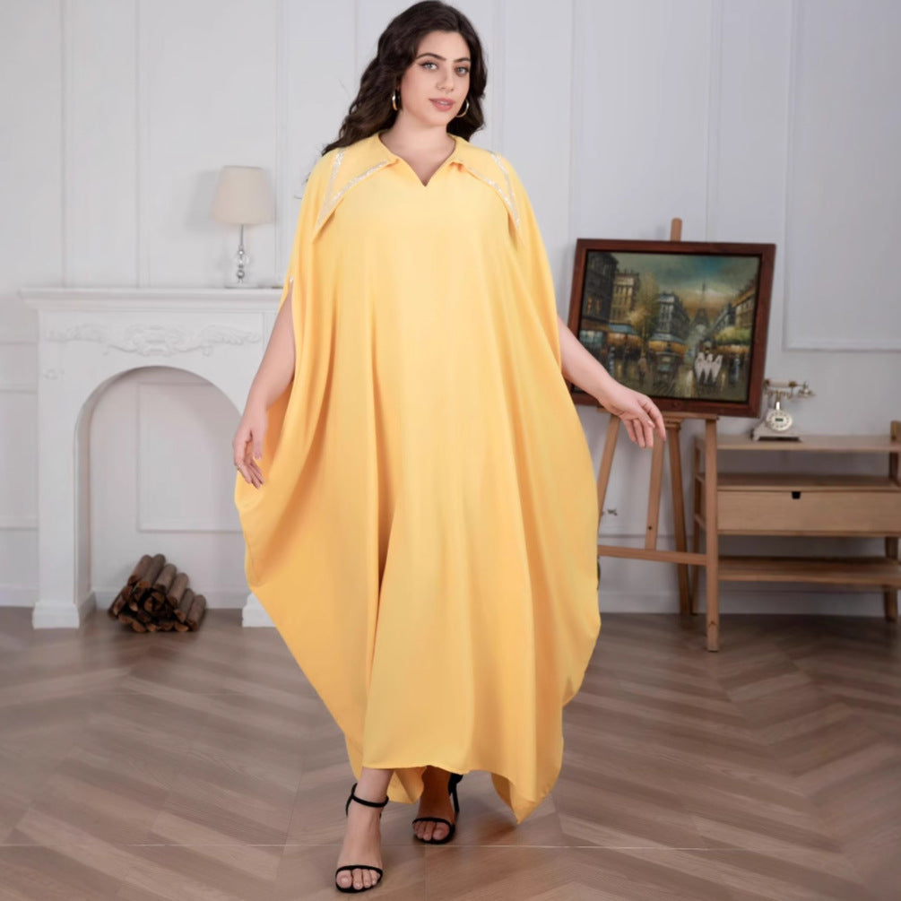 Robe de soirée musulmane pour femme du Moyen-Orient, style Dubaï