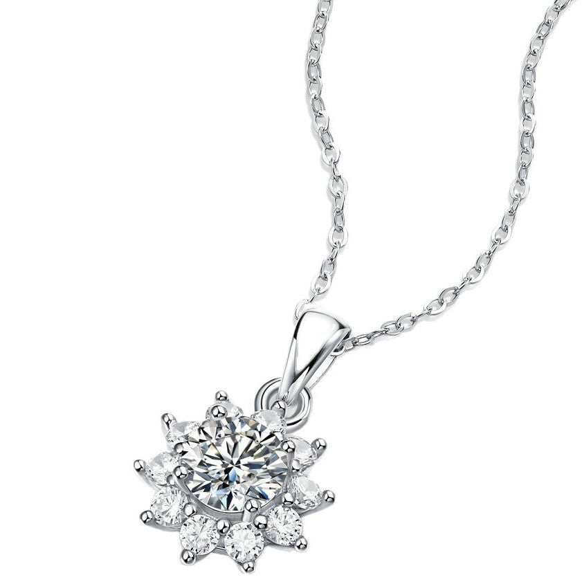 Temperament 925 Silver Moissanite Necklace