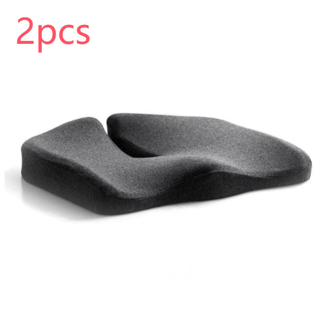 Coussin de siège de décompression et oreiller lombaire de soutien dorsal en tissu respirant antidérapant et résistant à l'usure pour chaise de bureau