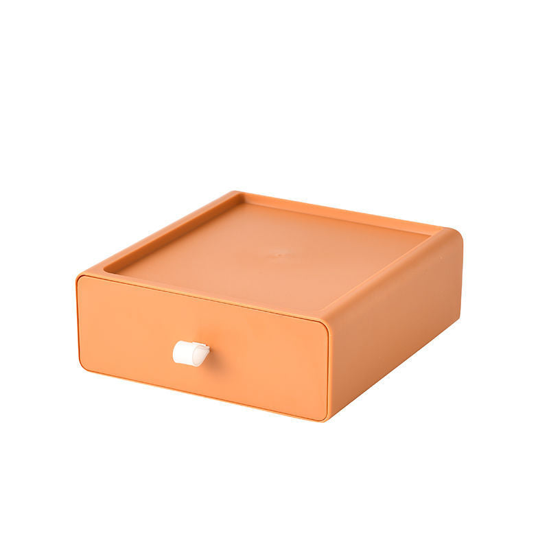 Desktop-Aufbewahrungsbox Büro-Accessoires Make-up, Kunststoff-Aufbewahrungsbehälter Badezimmer-Aufbewahrung Stapelbarer Organizer Schublade