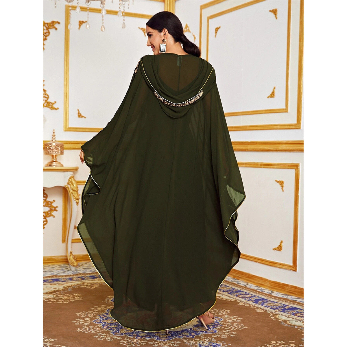 Stylish New Fashion Elegant Loose Muslim Robe Dress for Everyday Wear