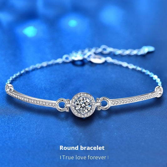 925 Sterling Silver Moissanite Bracelet