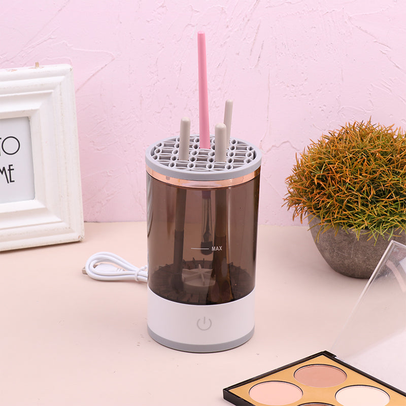 Women Lidschatten Pinsel Reinigungsgerät Tragbarer Elektrischer Make-up Pinsel Reiniger Mit USB-Aufladung Automatischer Kosmetikpinsel