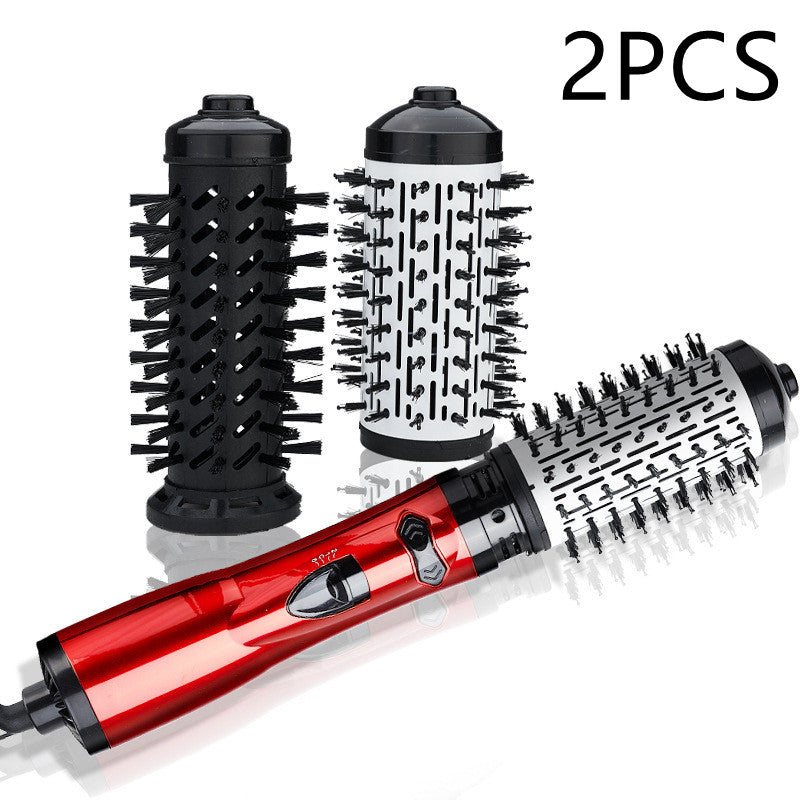Sèche-cheveux professionnel Brosse rotative Appareil 2 en 1 Multifonction Fer à friser Fer à onduler Outils de coiffage