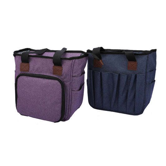 Woven supplies storage bag