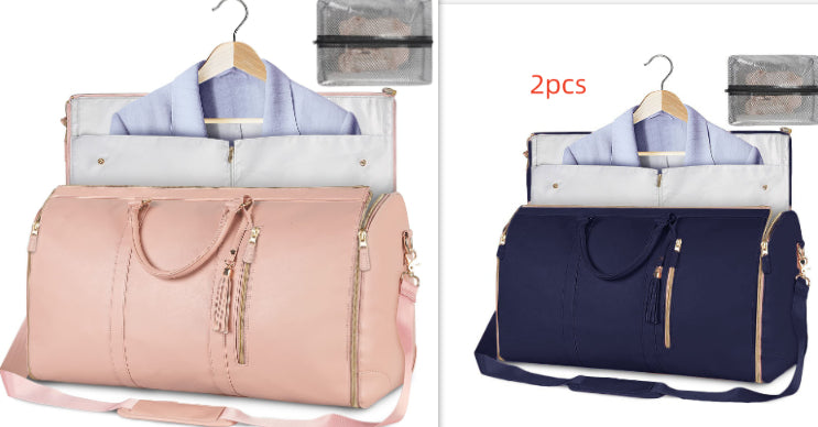 Sac de voyage grande capacité pour femme Sac à main Sac de costume pliant Sacs fourre-tout étanches pour vêtements