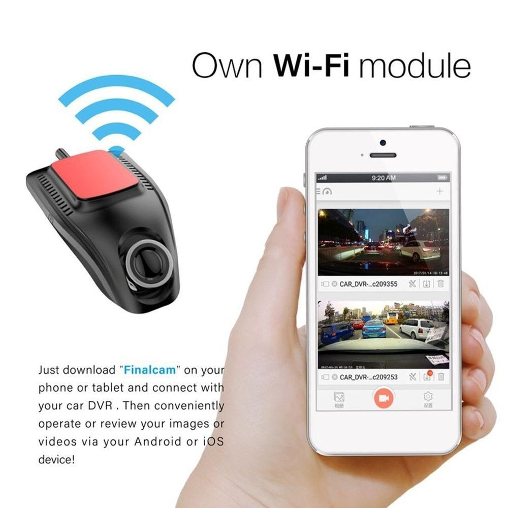 Trendy Small Eye Dash Cam Car Dvr Recorder Camera With Wifi Full Hd f