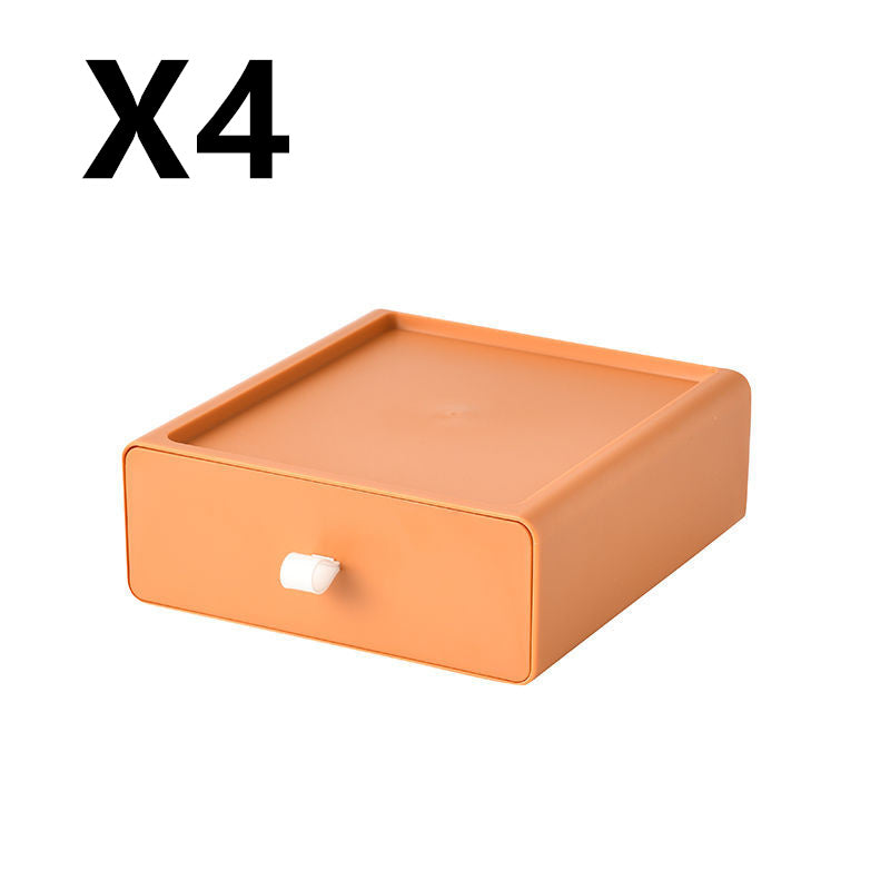 Desktop-Aufbewahrungsbox Büro-Accessoires Make-up, Kunststoff-Aufbewahrungsbehälter Badezimmer-Aufbewahrung Stapelbarer Organizer Schublade