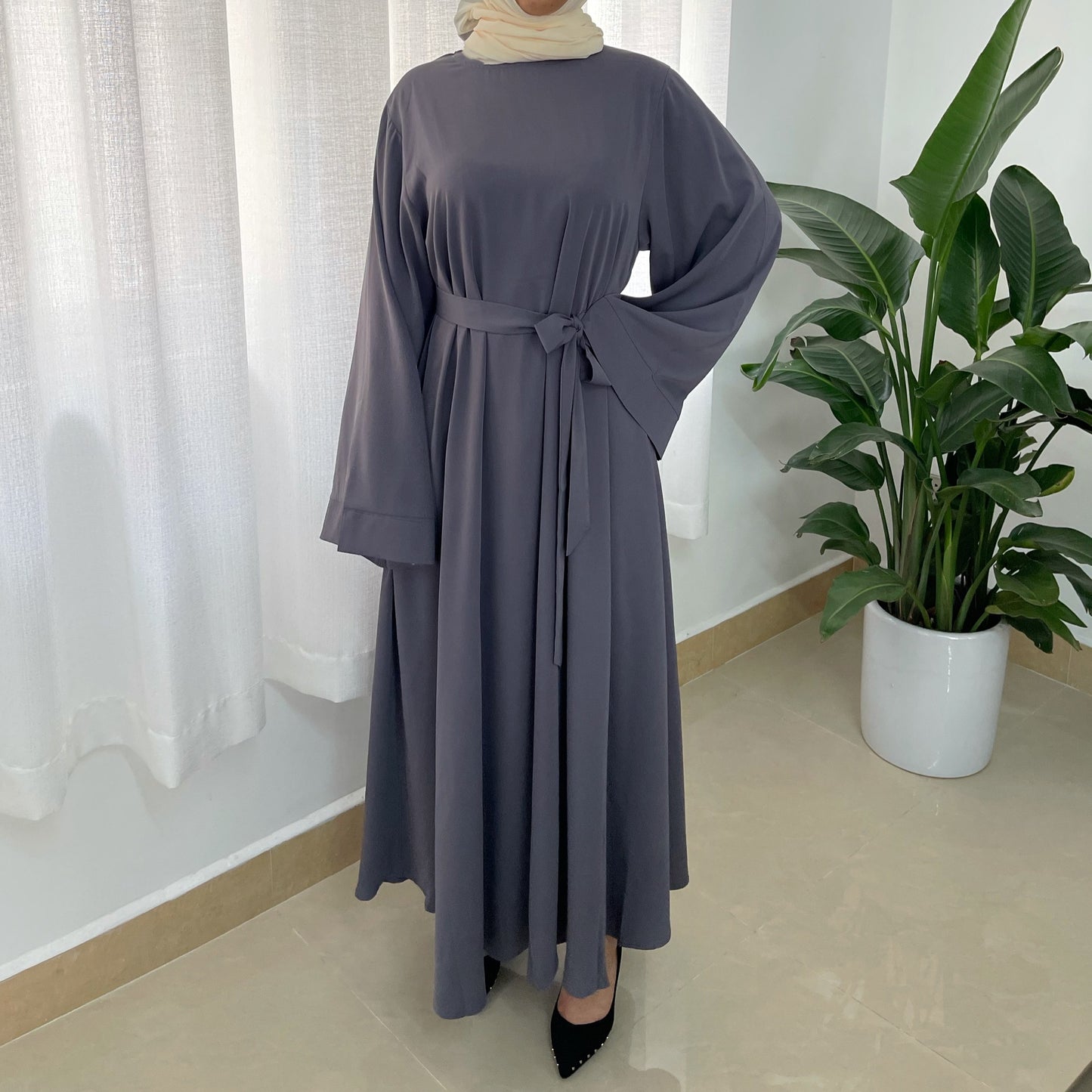 Stylish Robe Plus Size Muslim Dress for Everyday Wear