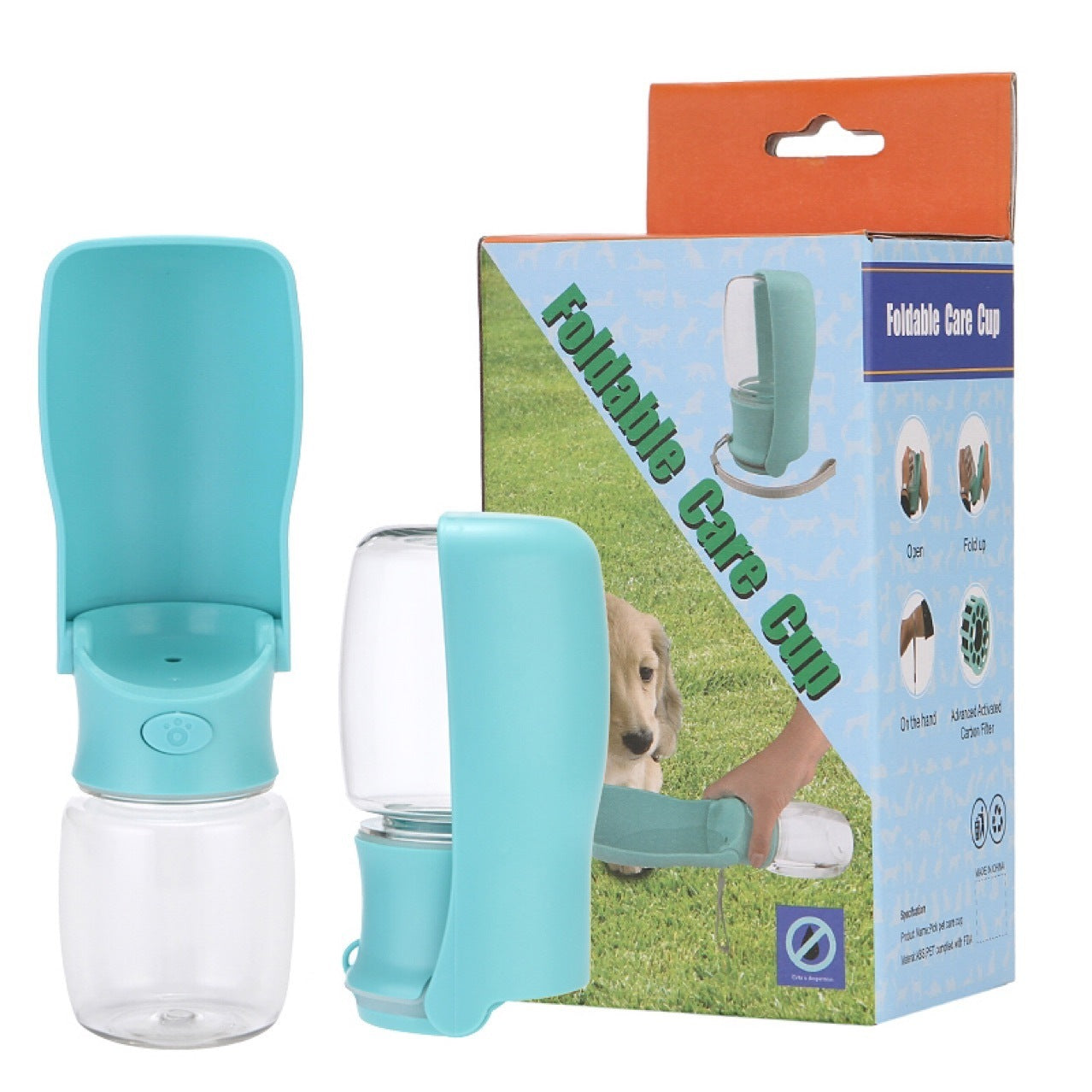 Tragbare Wasserflasche für Hunde, faltbar, für Haustiere, Wasserspender, Haustierprodukte