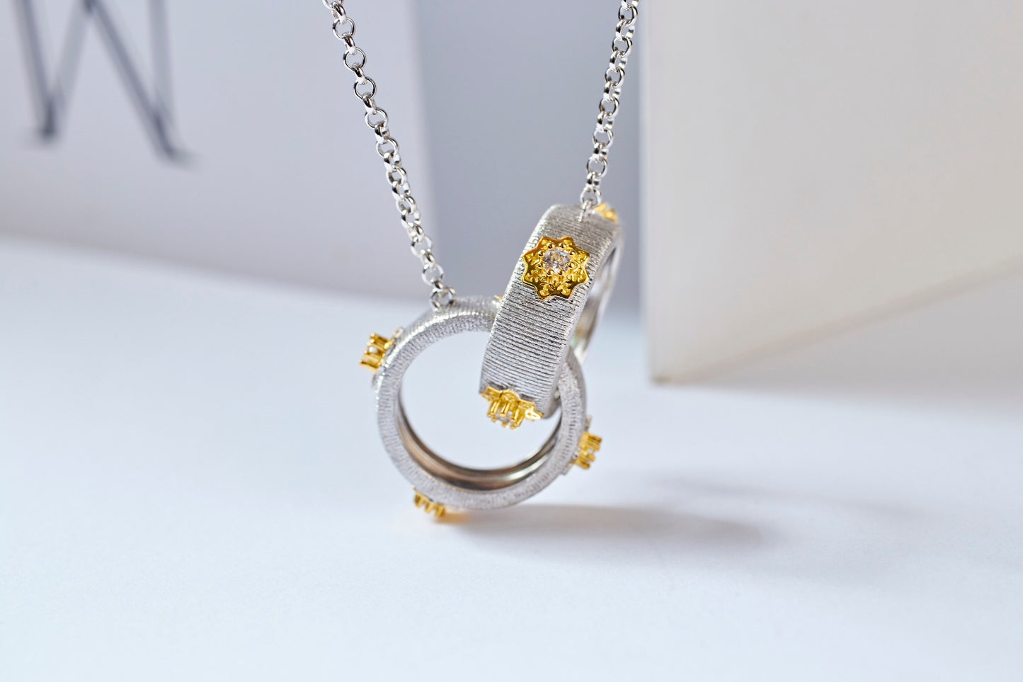 925 Silver Star Brushed Fashion Pendant