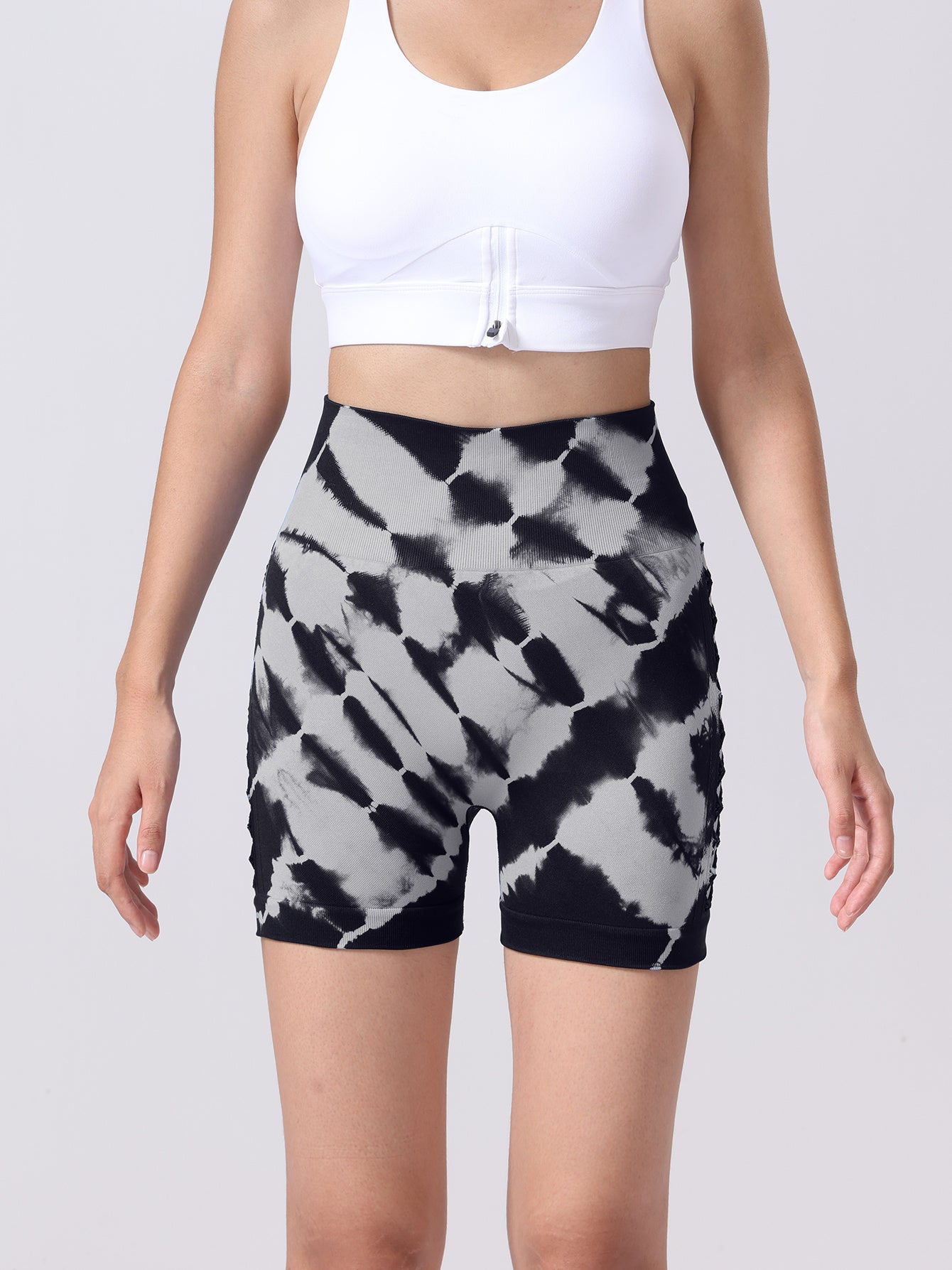 4er-Pack hoch taillierte Yoga-Shorts für Damen, Fitness-Leggings, feuchtigkeitsableitend, atmungsaktiv und dehnbar