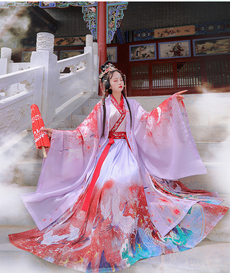 Modernes Hanfu-Rockset bis zur Taille | Neue Hanfu-Stile traditionelle Kleidung
