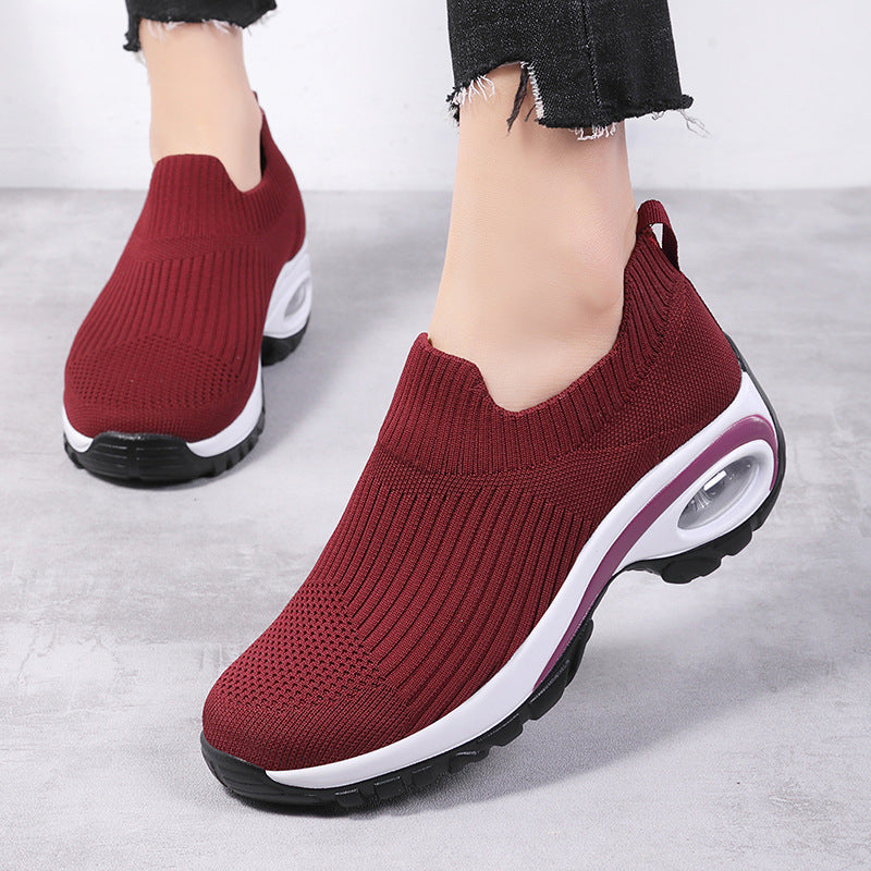 Sneakers Damen Air Cushion Mesh Atmungsaktive Laufsportschuhe