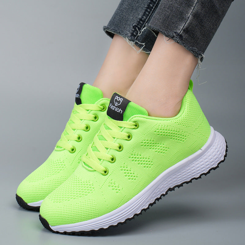 Plus Size Frühling und Herbst Fly-Kit Mesh Damenschuhe