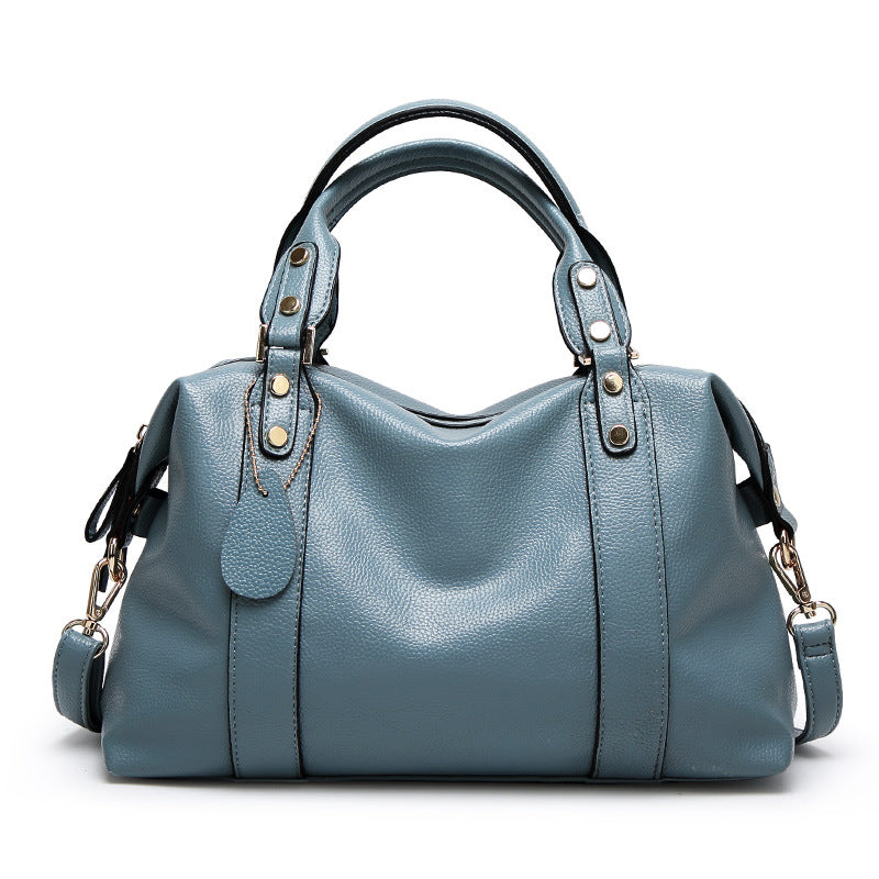 Sac à bandoulière Boston mode Sacs à main pour femmes Design rétro avec rivets Sacs à bandoulière personnalisés
