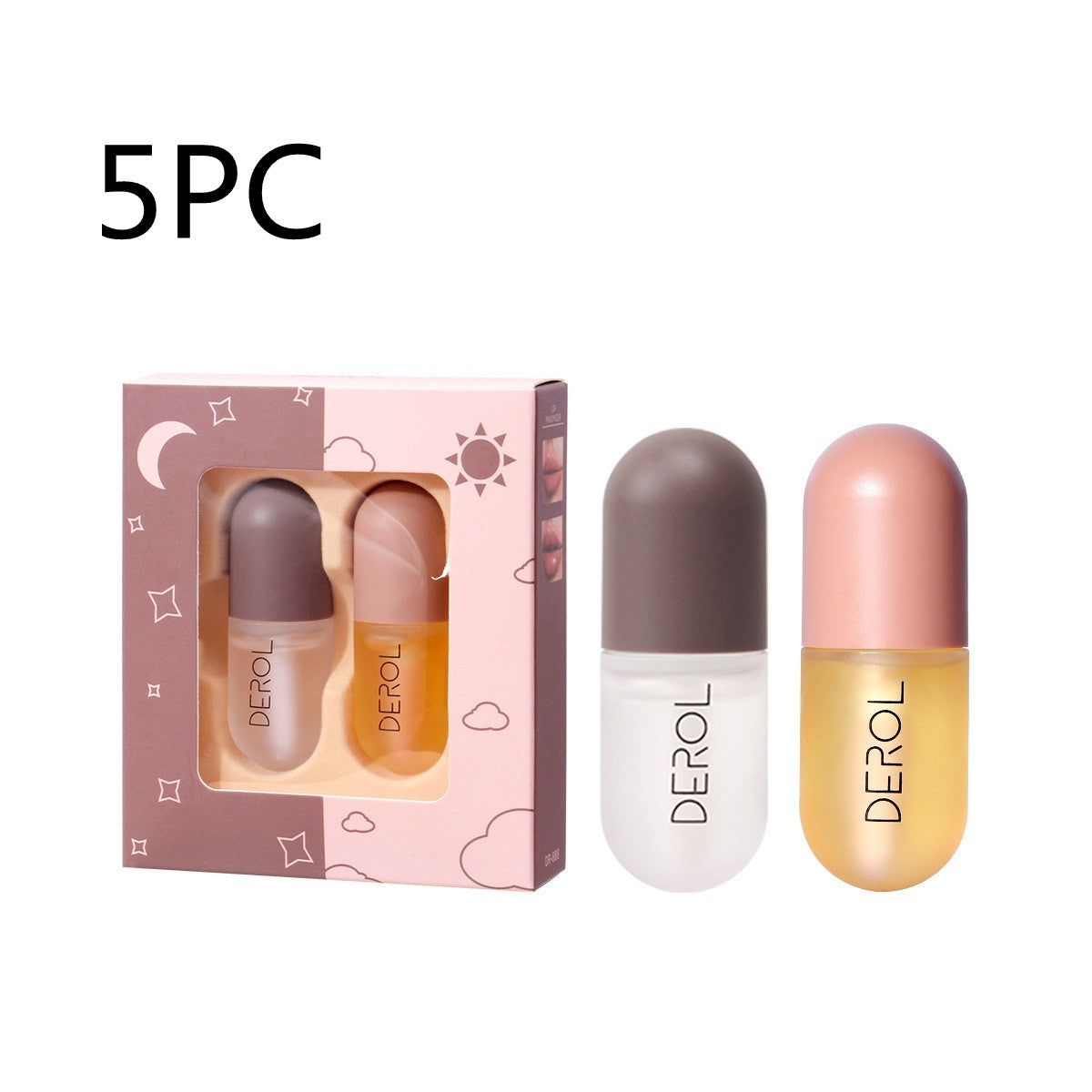 Tag Nacht Sofort Volumen Lippenfüller Öl Klar Lang Anhaltend Pflegend Reparierend Reduziert Lippenfältchen Pflege Lippen Schönheit Kosmetik