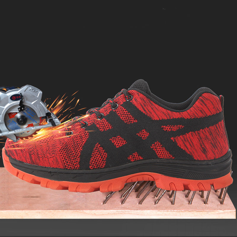Chaussures de sécurité de travail, baskets indestructibles à embout en acier anti-perforation